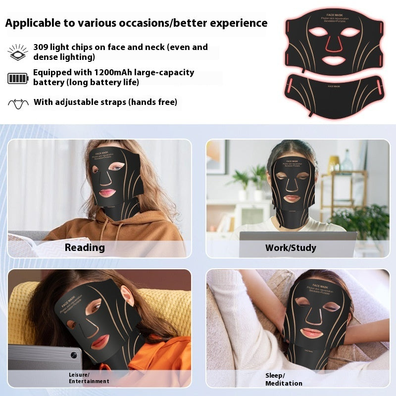 Light It Up! 7-Color LED Face & Neck Mask