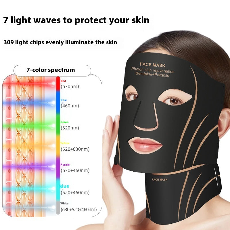 Light It Up! 7-Color LED Face & Neck Mask
